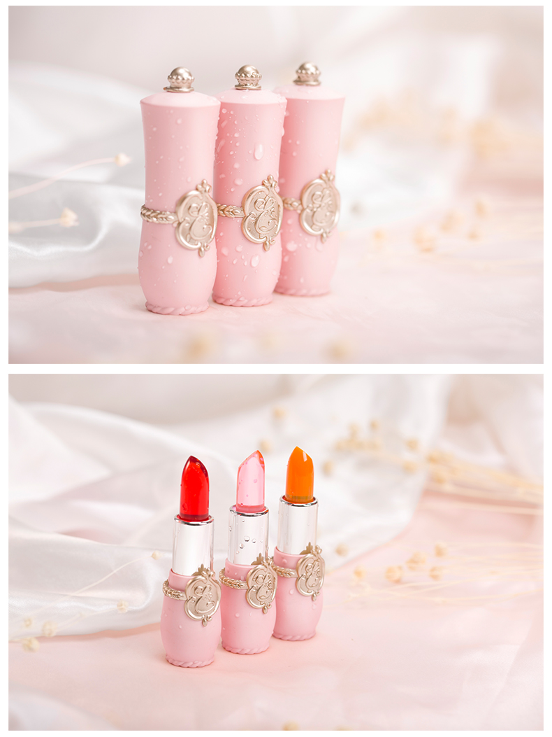 妮雅丝 果冻口红 持久保湿滋润防水不脱色不沾杯温变女学生唇膏咬唇