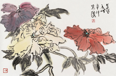 中国画又分为三个画种——山水,花鸟,人物,细分的