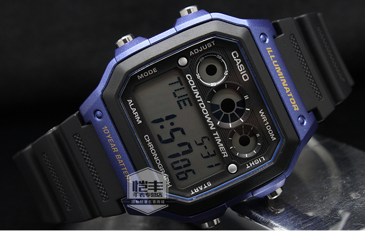 卡西欧(casio) 电子运动防水男表(ae-1300wh-8a 其他)
