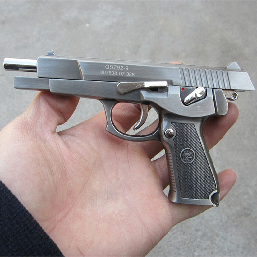 051中国式92模型全金属不可抛壳可拼装可卸军事玩具不可发射 92枪色