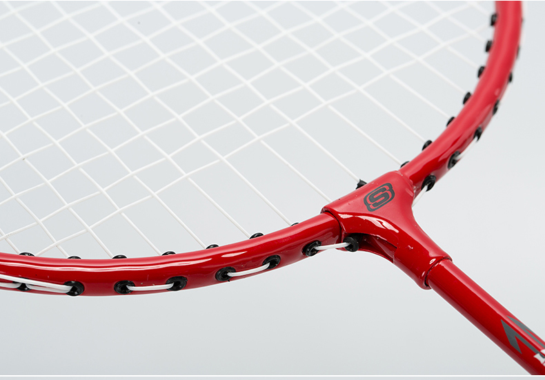 萨达羽毛球拍单拍进攻型男女情侣训练拍ymqp控球成人羽拍包邮 红色2支