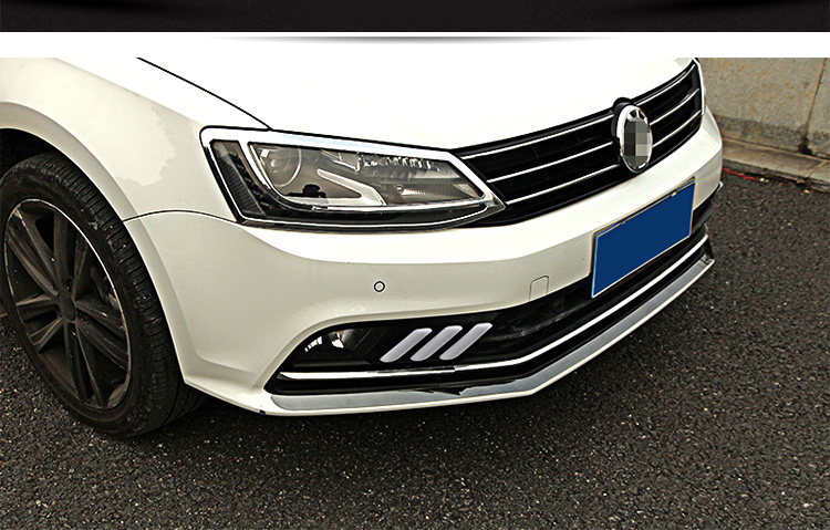 廷彪适用于速腾改装 新速腾前唇亮条专用于12-18速腾前保险杠饰条 (此