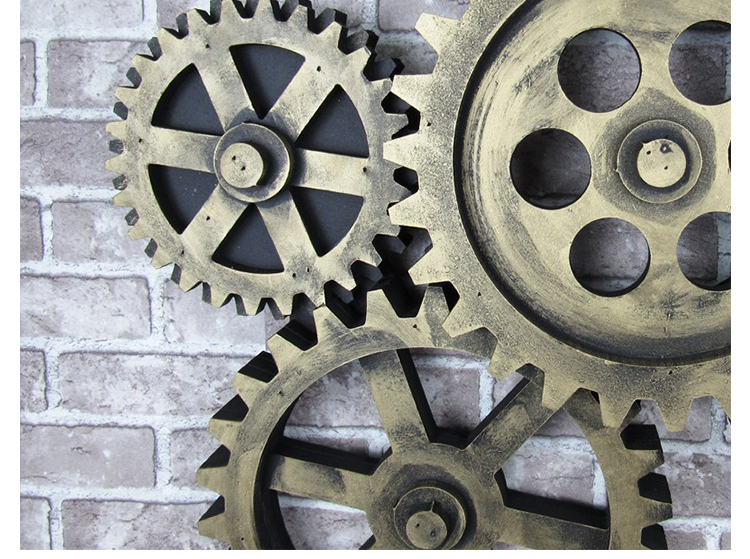 时光物语复古工艺风齿轮壁挂装饰立体墙壁装饰品酒吧网咖装饰挂件八齿