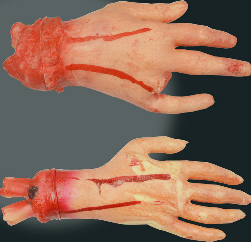 整蛊道具仿真断头鬼头断手断脚假肢心脏大脑断肢道具愚人节搞怪玩具