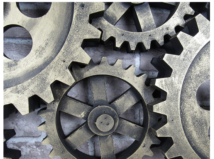 时光物语复古工艺风齿轮壁挂装饰立体墙壁装饰品酒吧网咖装饰挂件八齿