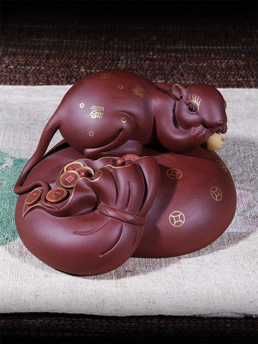 代代鼠钱 民间制壶师 周静贤 原矿紫砂泥