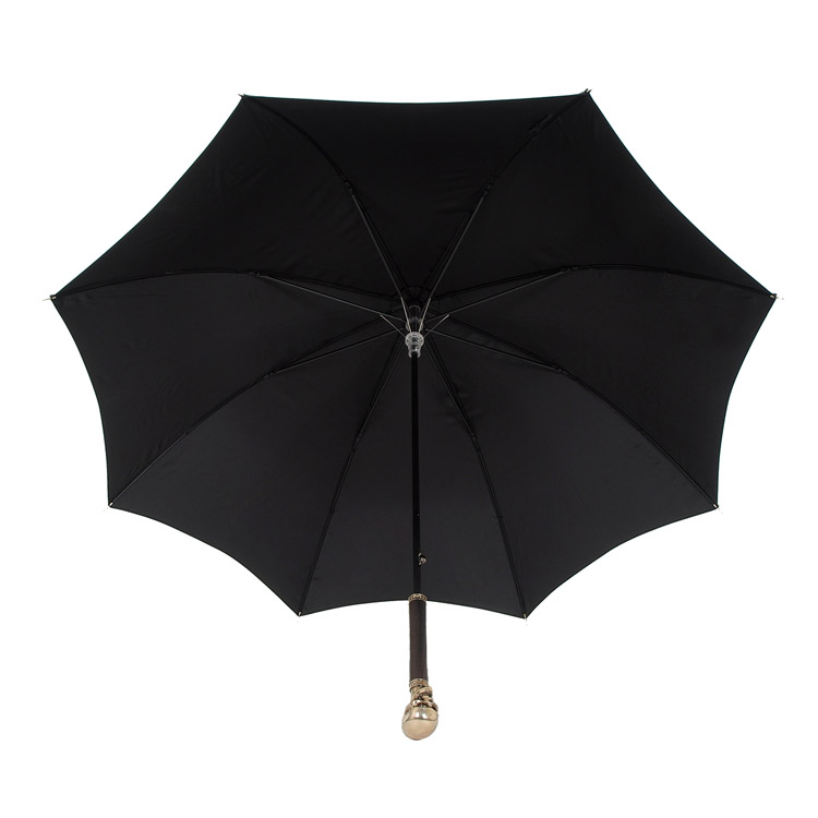 麦昆alexander mcqueen 黑色银骷髅雨伞 d09 325391 45 黑色