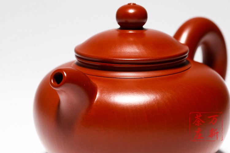 万新茶庄宜兴紫砂壶丁维其朱红师徒合制掇只壶大红袍260cc