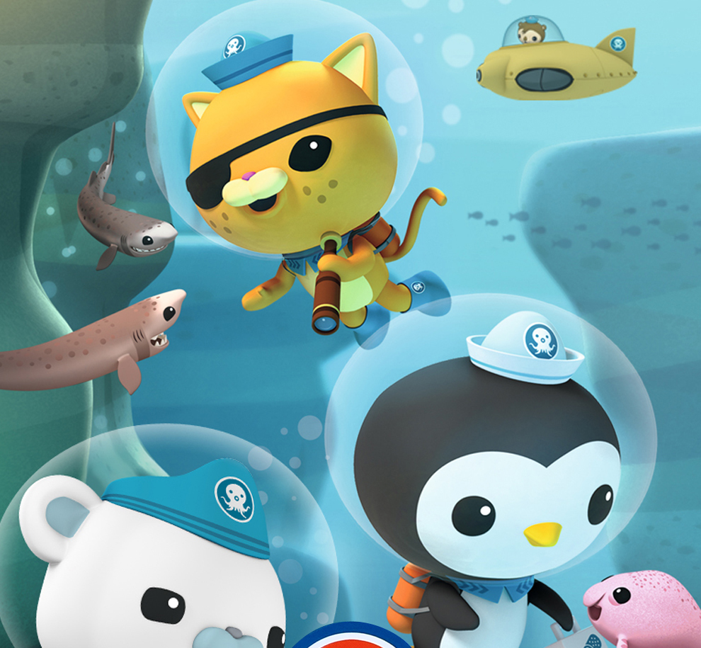 正版 海底小纵队dvd光盘幼儿益智早教动画片 海底小纵队第1-57集 海底