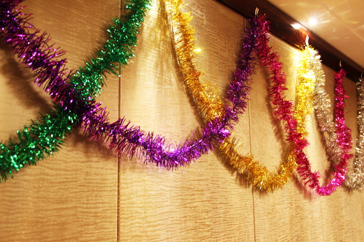 婚庆用品圣诞节拉花彩带晚会庆典 幼儿园布置 店铺装饰彩条2米 爱心款