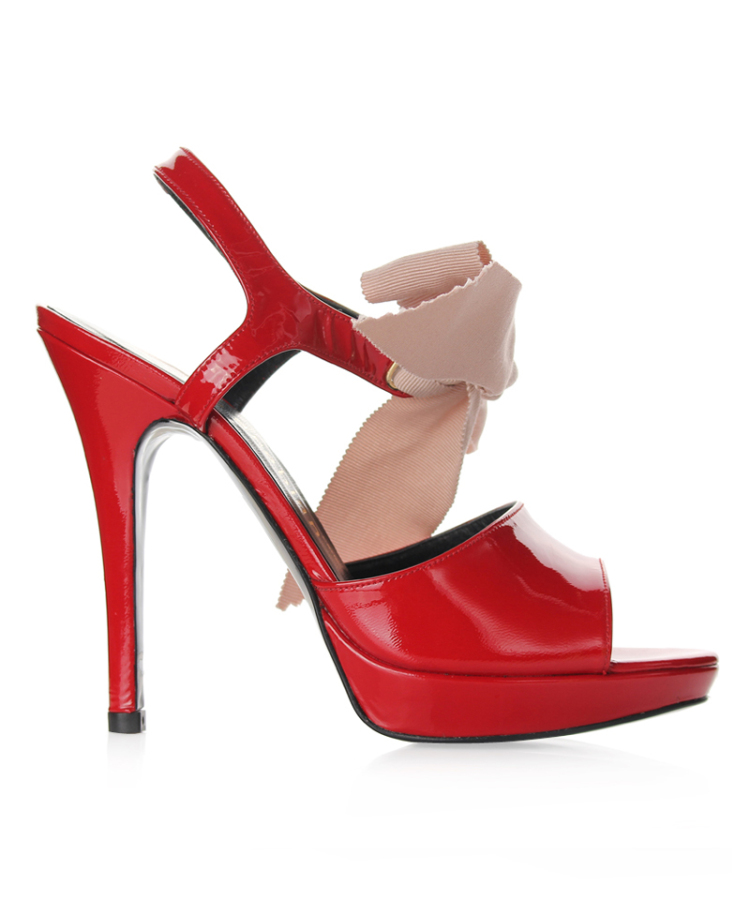 karine arabian女士高跟鞋红色漆皮rose 2 36.