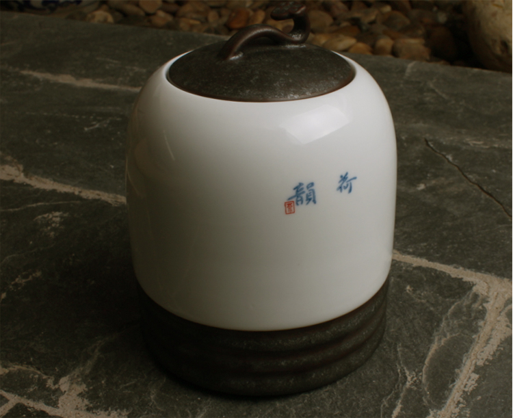 
                                        家茗茶具 精品礼盒手绘茶叶罐 储物罐 A-东之韵大号                