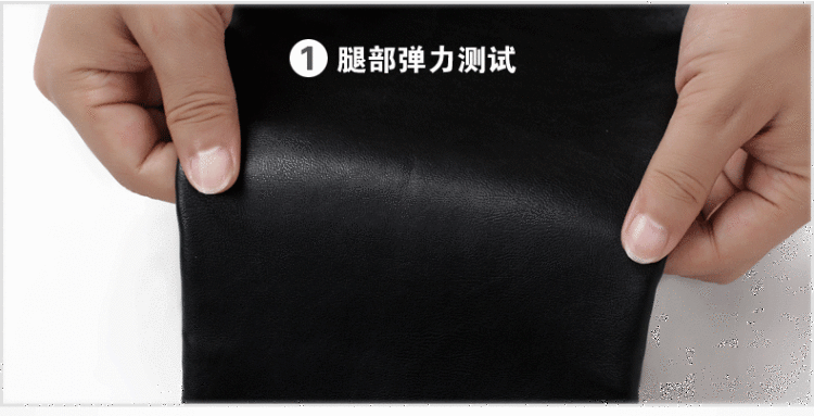 【梵花饰界】品牌秋冬显瘦紧身加绒加厚保暧小脚裤休闲打底裤靴裤长裤PU皮裤女特价高腰修身款秋 黑色加绒 L