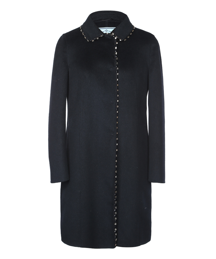 普拉达 prada 羊毛混纺 女士 大衣