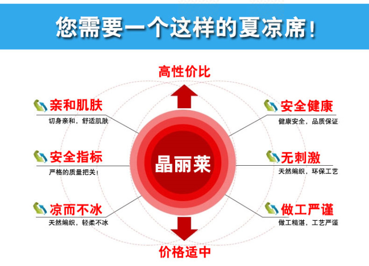K美家有我家纺 冰丝凉席 加厚凉席二三件套  学生宿舍单双人席子 花好月圆金色 150*200cm