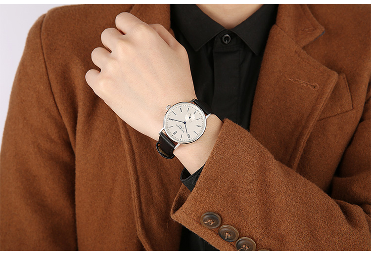 1911白面男款实体店加盟 _贝格曼(bergmann)手表德式包豪斯风格石英表