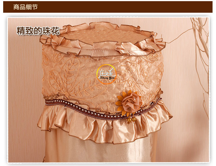 
                                        【初春特惠，2件8折】庄媛家居 饮水机罩  通用型 布艺 饮水桶防尘罩 条纹麋鹿 高34-35cm*直径28cm                