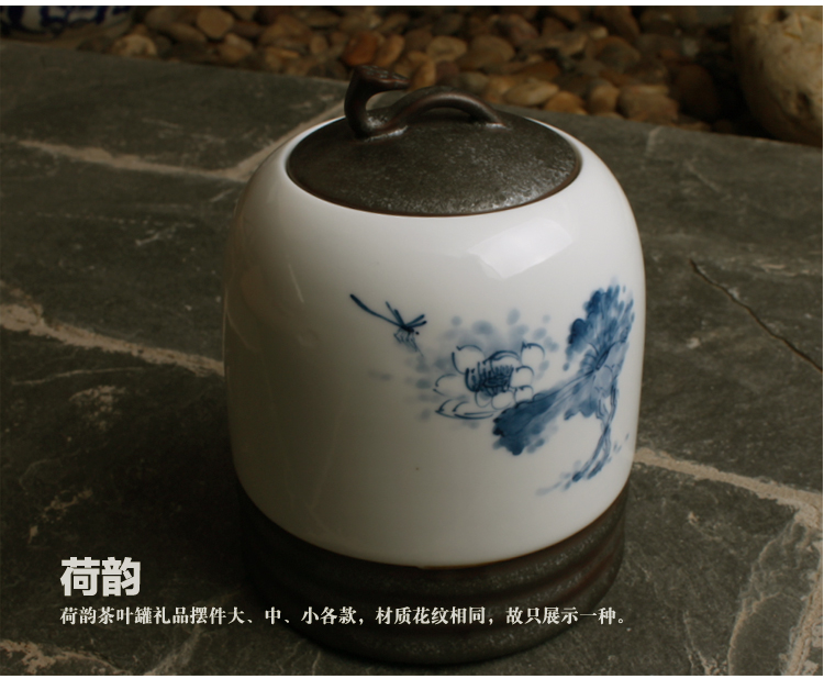 
                                        家茗茶具 精品礼盒手绘茶叶罐 储物罐 A-东之韵大号                