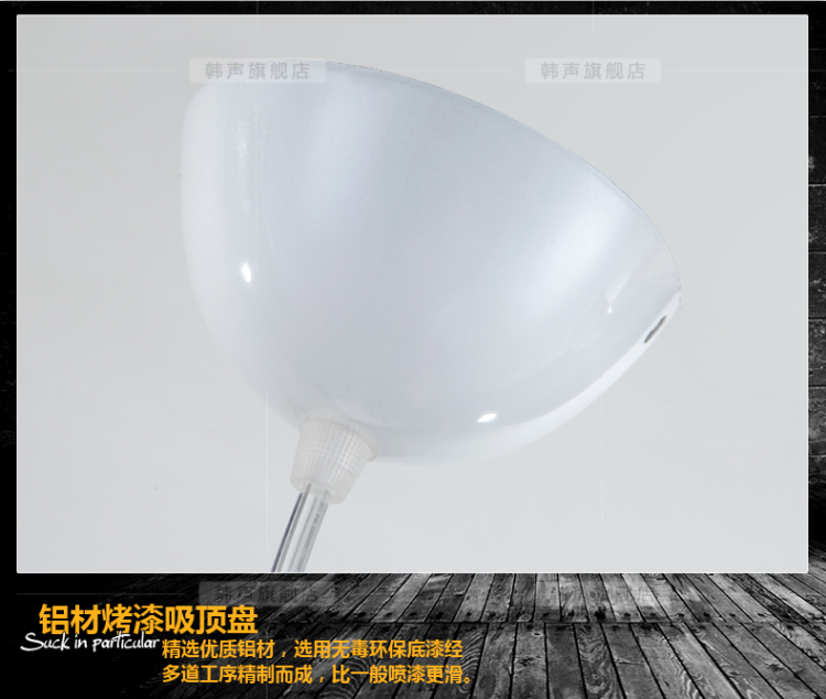 韩声 LOFT吊灯北欧宜家灯饰吧台工业风个性创意餐厅咖啡厅单头三头过道8108 外白内紫