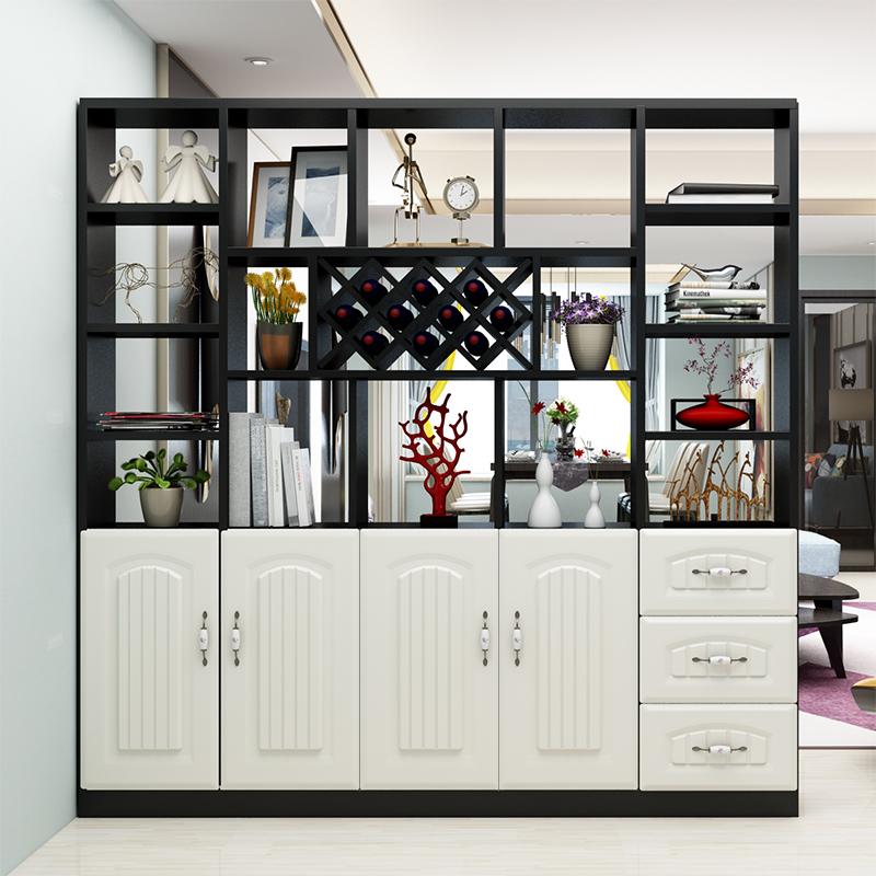 悦媚 客厅酒柜玄关柜隔断柜储物柜间厅柜门厅柜书柜书架花架装饰柜