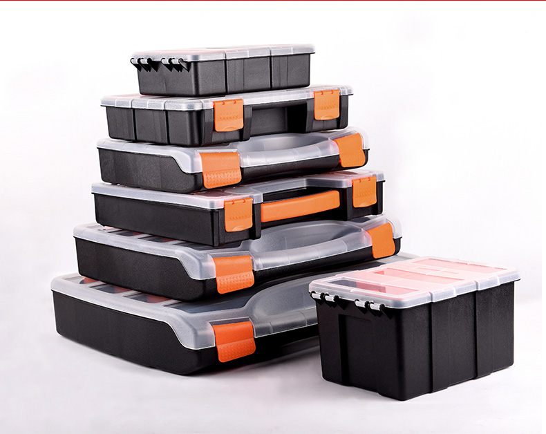 手提塑料工具盒工具箱收纳箱零件盒螺丝收纳盒电子元件盒物料盒 b-460