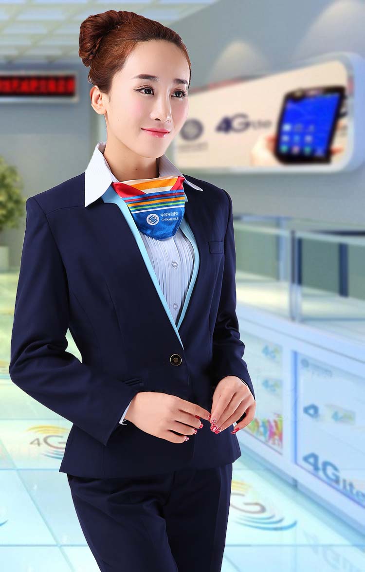 鲸熙帅jingxishuai中国移动公司工作服套装马甲女移动工装马夹手机