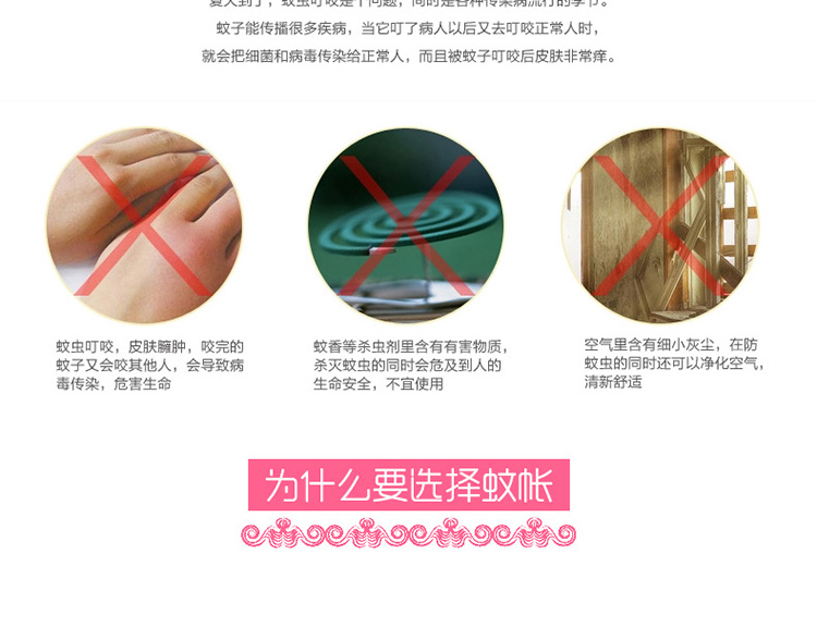 方若 不锈钢三开门宫廷落地蚊帐 水兰 1.5*2米 25mm超粗立柱