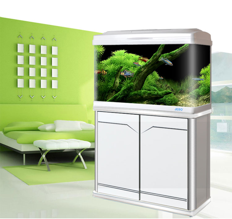 佳宝鱼缸水族箱玻璃创意生态金鱼缸办公室鱼缸52cm单缸无地柜白色单缸