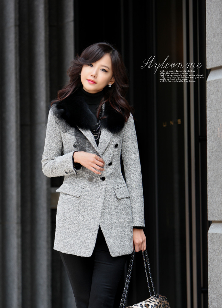 
                                        妍姿初庄  2016秋季新品韩版新款修身女士休闲西装裤长裤女 B787款灰色 M                