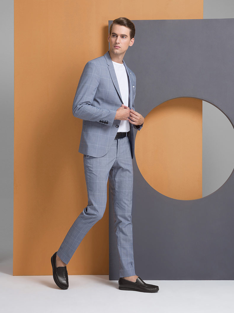 ecco爱步休闲男鞋 简约耐磨套脚鞋牛皮豆豆鞋 达斯莫克570104 咖啡色