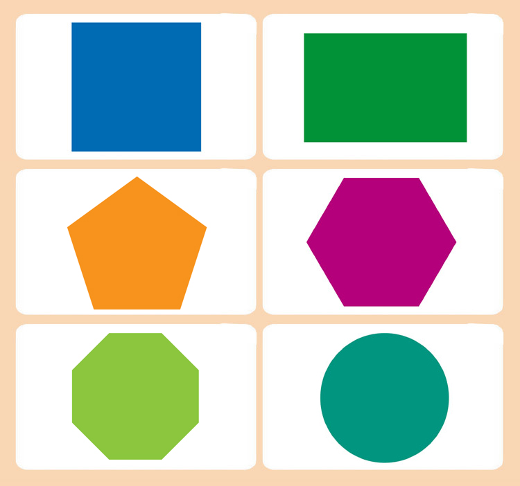 乐优右脑 早教闪卡 可爱的形状卡 20种几何形状 宝宝儿童中小学生益智