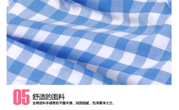 2015新款女装夏装短袖全纯棉格子大码百搭衬衫  20BS系列 2055BS XL