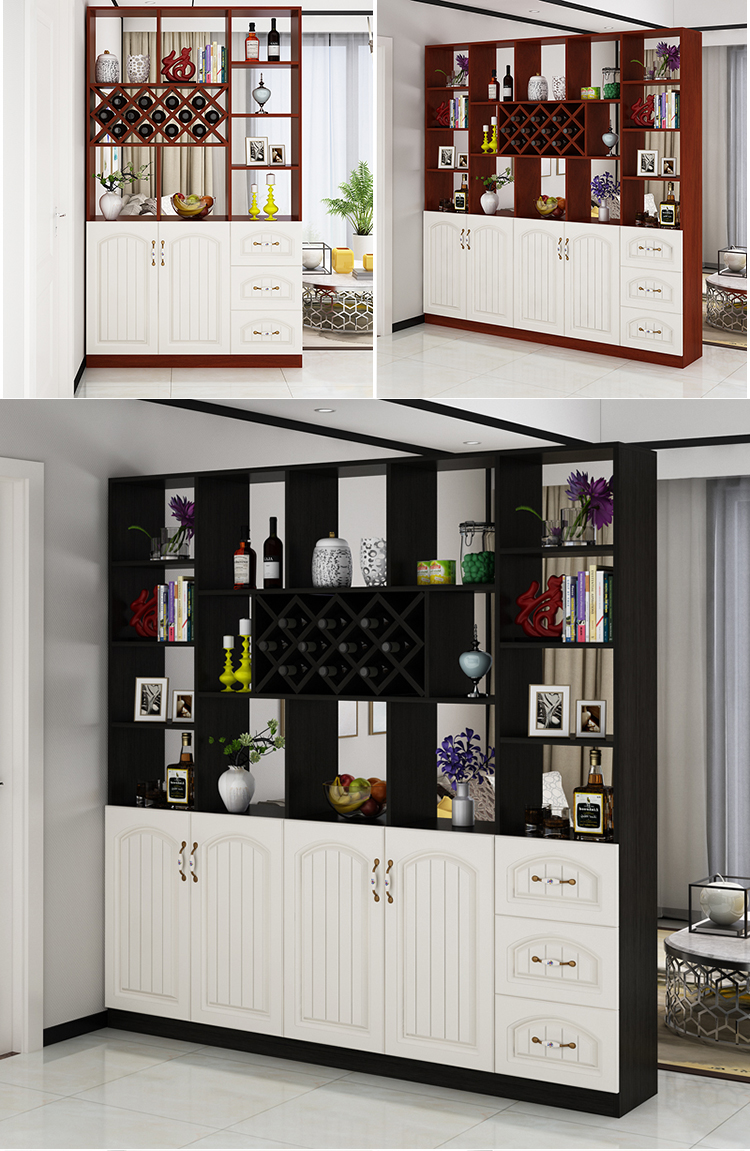 鸿槐树桦客厅酒柜玄关柜隔断柜储物柜间厅柜门厅柜书柜书架花架装饰柜