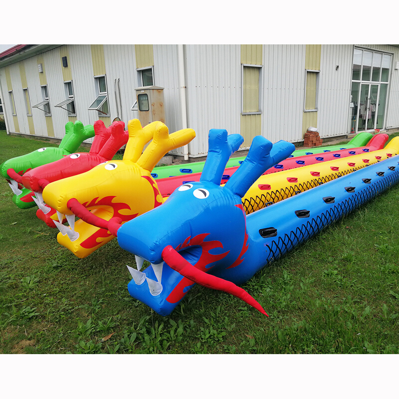 趣味运动会道具户外拓展训练器材活动道具旱地龙舟充气毛毛虫 儿童