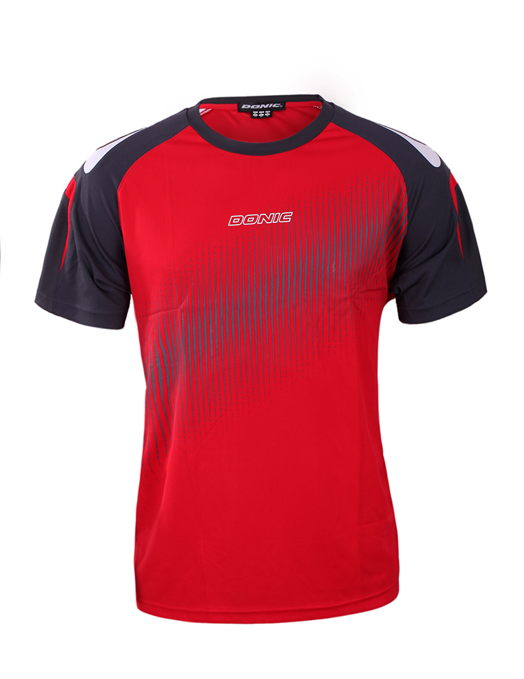 多尼克donic 83231乒乓球服 运动t恤 男女款 红色 xxxxl