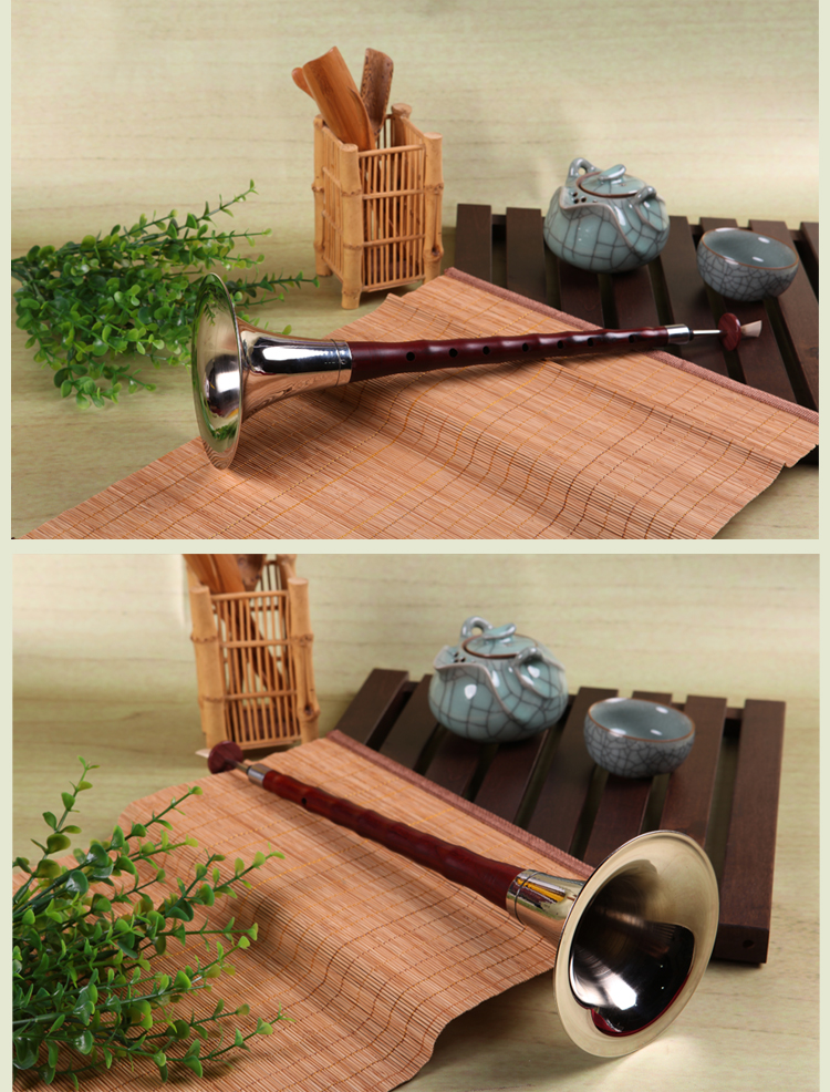 王氏 民乐 进口非洲小叶檀唢呐 赠送哨片 f调