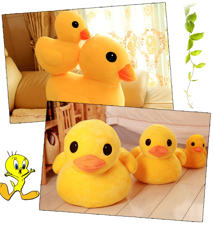 鸭公仔毛绒玩具小鸭子大号布娃娃玩偶六一儿童节生日礼物大黄鸭80厘米
