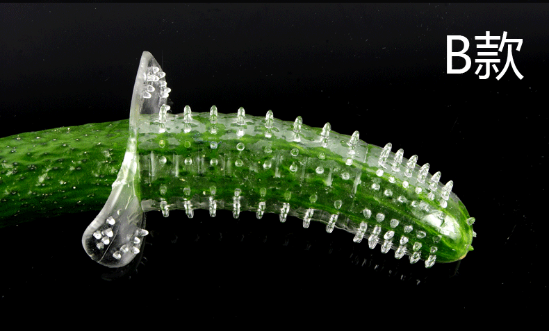 悦潮(yuechao) 狼牙套男用刺套水晶套成人情趣爱爱用品成人玩具 b款