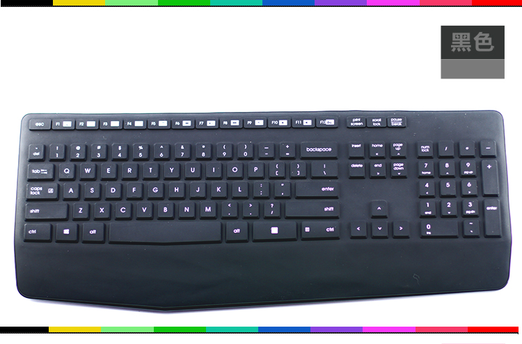 罗技专用 mk345 k345 键盘保护膜 无线 台式笔记本彩色膜贴套罩电脑膜
