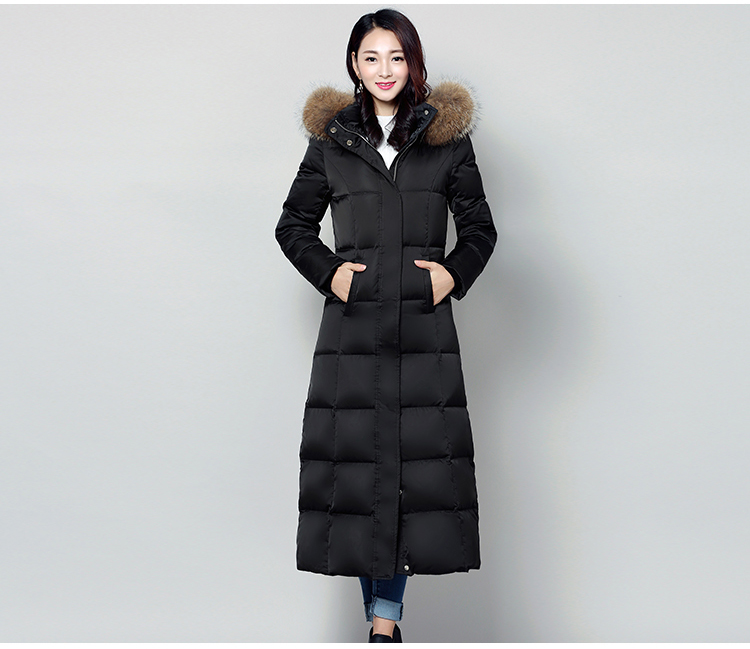 l品牌: 古地斯(gudisi) 商品名称:古地斯羽绒服女长款加厚韩版大毛领