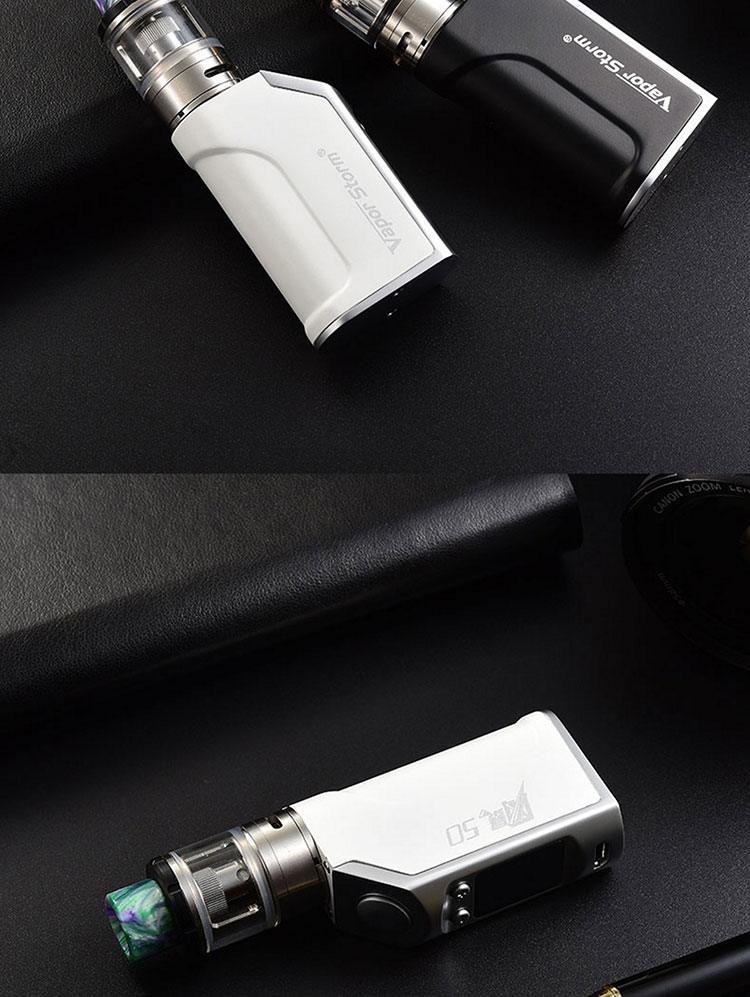 vapor storm电子烟套装风暴50w蒸汽烟水烟油超大烟雾 白色