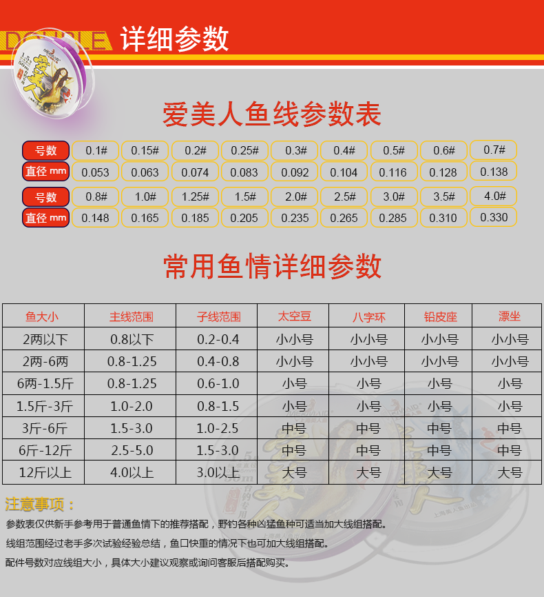 美人鱼(mermaid) 美人鱼爱美人鱼线超强拉力尼龙主线 子线钓鱼线原丝