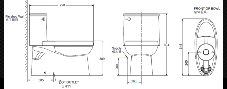 科勒kohler马桶节水防臭静音马桶坐便器艾黛儿五级旋风连体座便器5171