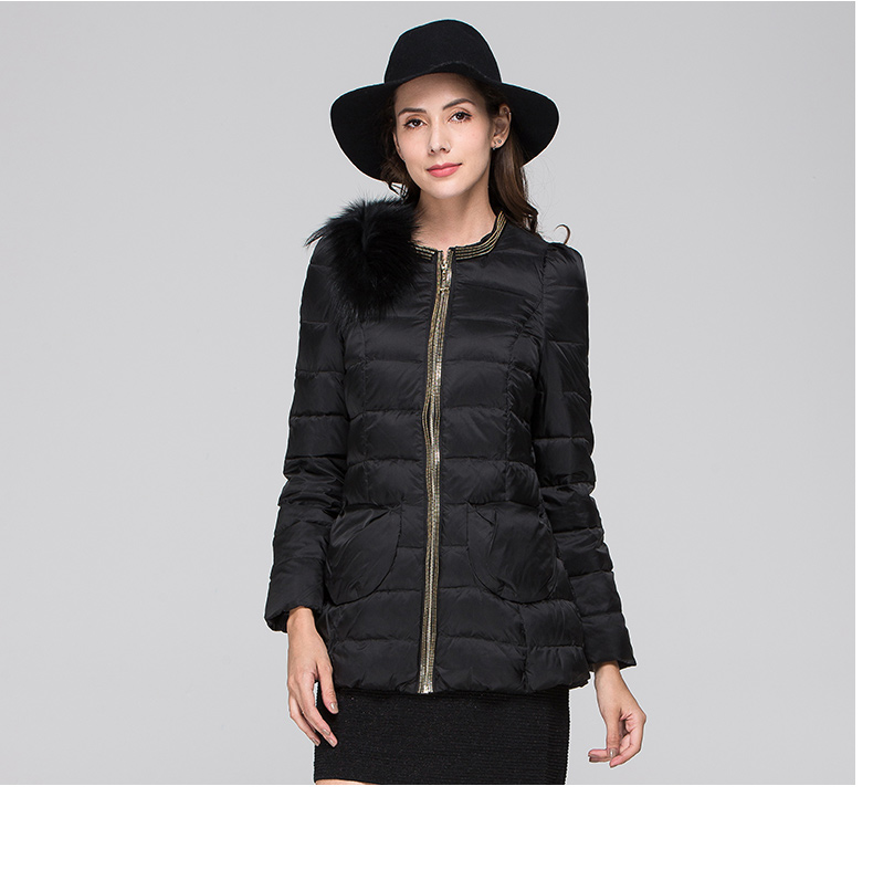 艾尚雪薄款羽绒服女轻薄中长款反季清仓特价新款潮品牌正品冬装外套