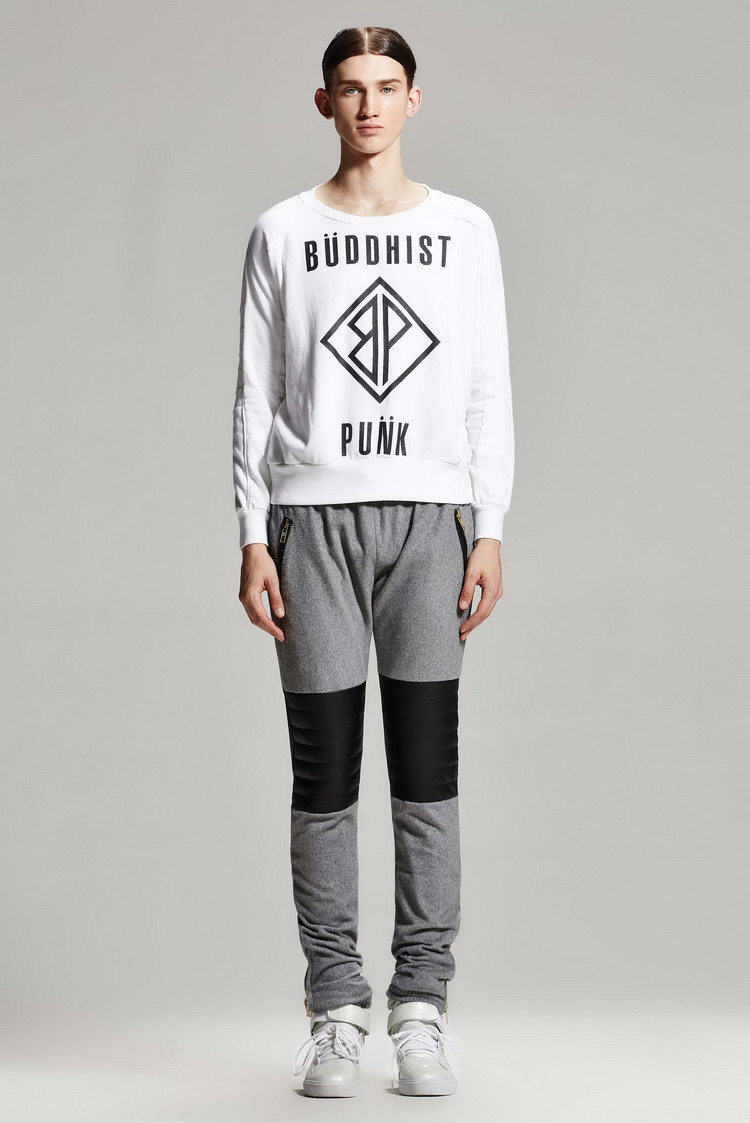 【inxx】buddhistpunk 新品 锈标字母潮流卫衣 bp41101653 黑色 s