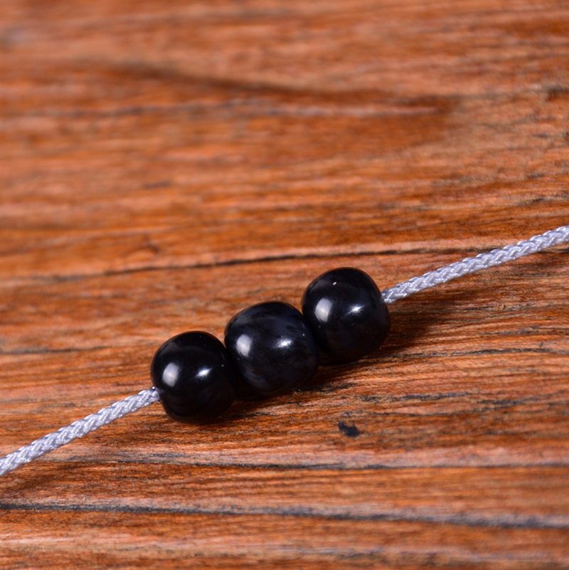 尚鱼(jinyuledao) 尚鱼和田玉籽料青花老型配珠对珠 9mm