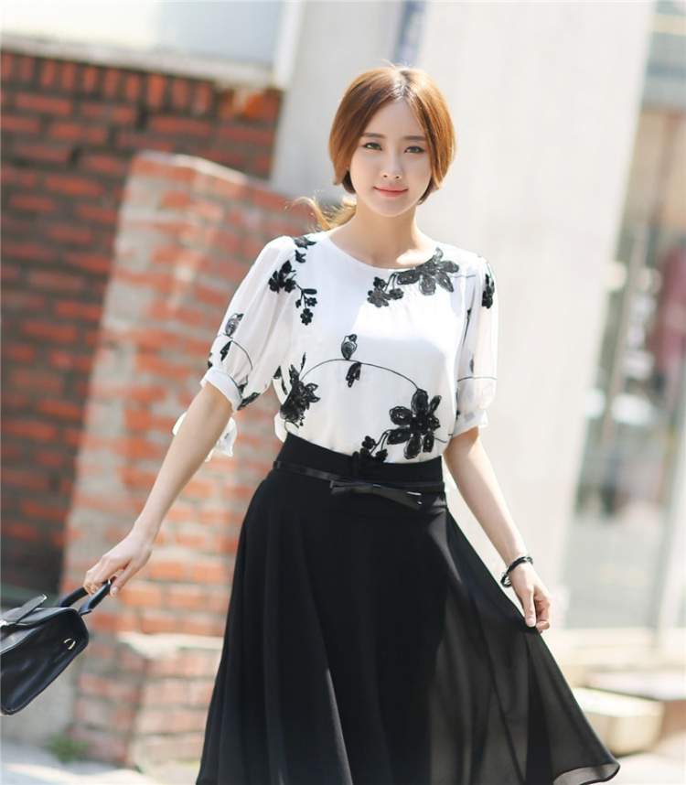 慕魅莎 2015夏季新款女装连衣裙两件套套装 7968 s