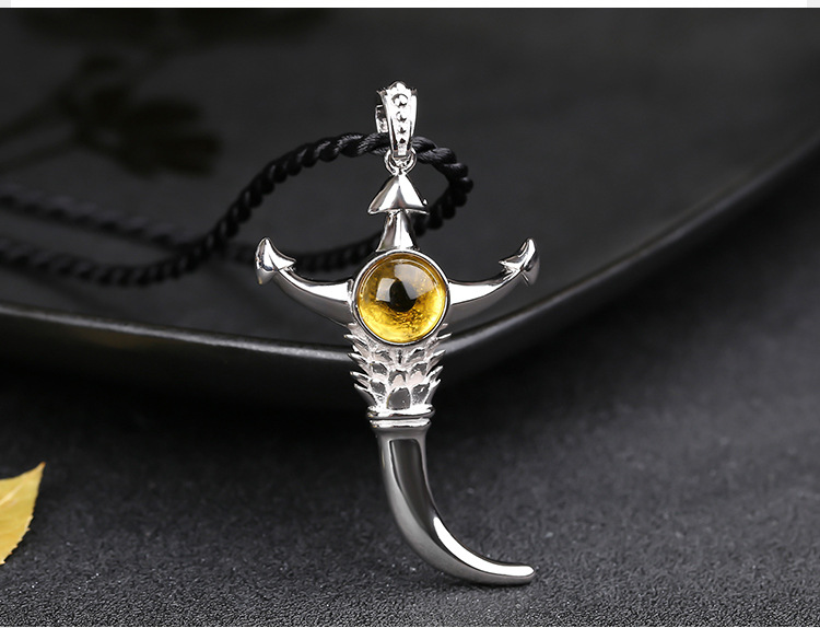 宝莲灯二郎神天眼项链杨戬焦恩俊925含银吊坠送男友创意礼品情人节送