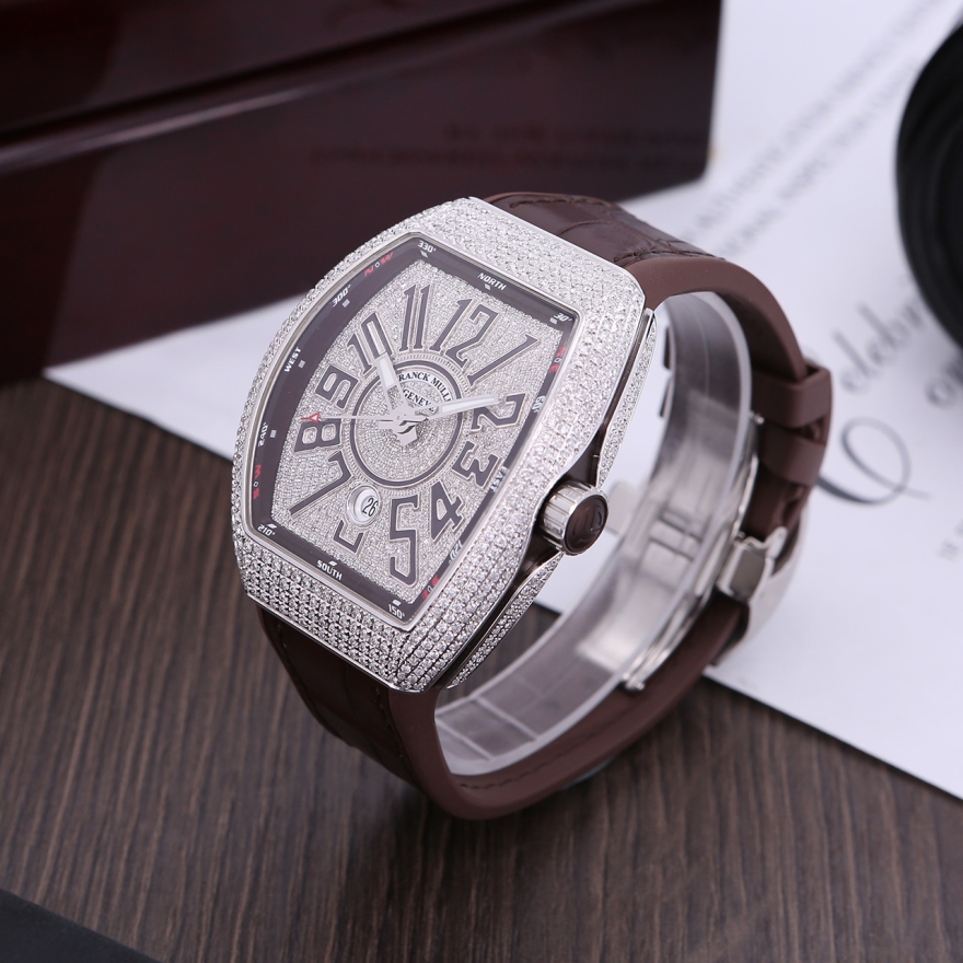 法兰克穆勒男表vanguard系列v45scdt自动机械精钢后镶钻_ 3折现价7080