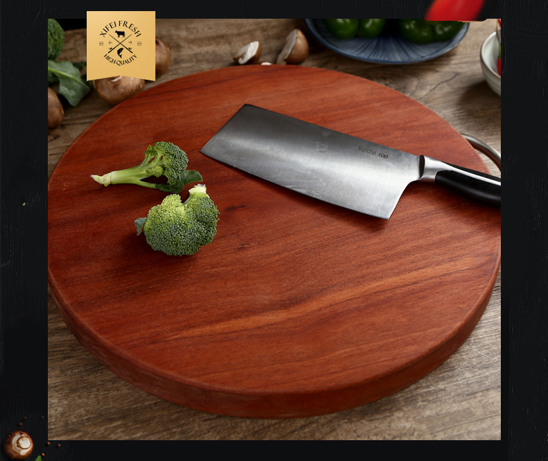 双枪(suncha) 双枪 蔷薇木砧板 实木整木菜板 面板